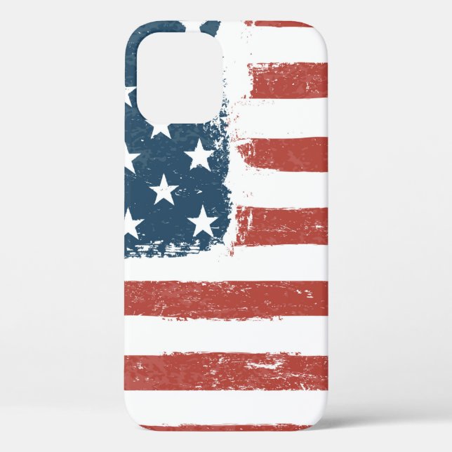 Hintergrund der amerikanischen Flagge. Schnellere  Case-Mate iPhone Hülle (Rückseite)