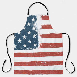 Hintergrund der amerikanischen Flagge. Schnellere Schürze