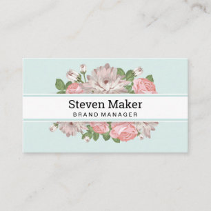 Hintergrund der Blume Visitenkarte