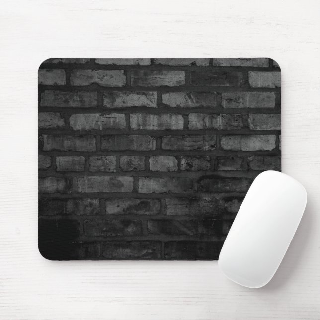 Hintergrund der dunklen Ziegelwand Mousepad (Mit Mouse)
