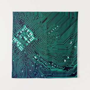 Hintergrund der elektronischen Schalttafel, abstra Wandteppich