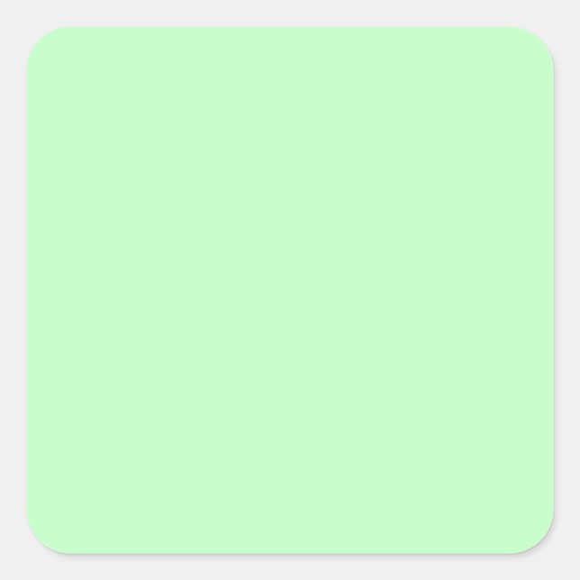 Hintergrund der Farbe von Eggshell Blue Green Past Quadratischer Aufkleber (Vorderseite)