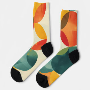 Hintergrund der farbenfrohen transparenten Kreise Socken