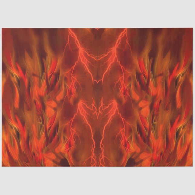 Hintergrund der Feuer-Flammen  Seidenpapier (Vorderseite)