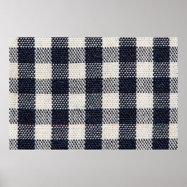 Hintergrund der Flanelltextur. Poster (Vorne)