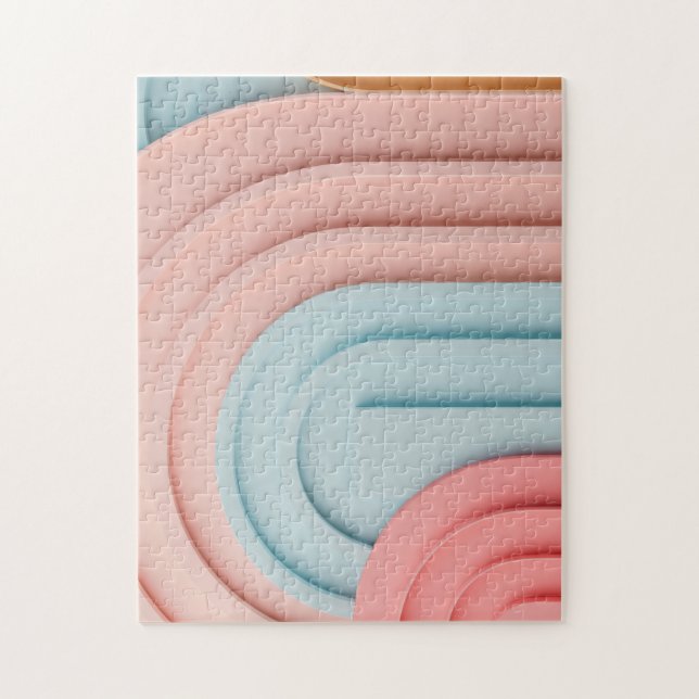Hintergrund der Formen in Pastellfarben (Vertikal)