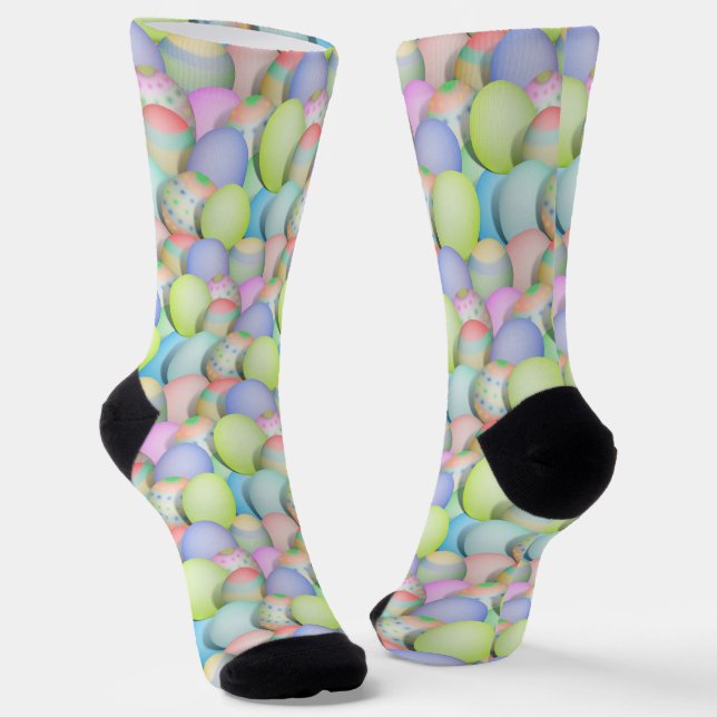 Hintergrund der gefärbten Ostereier Socken (Gewinkelt)
