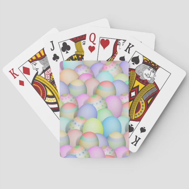 Hintergrund der gefärbten Ostereier Spielkarten (Rückseite)