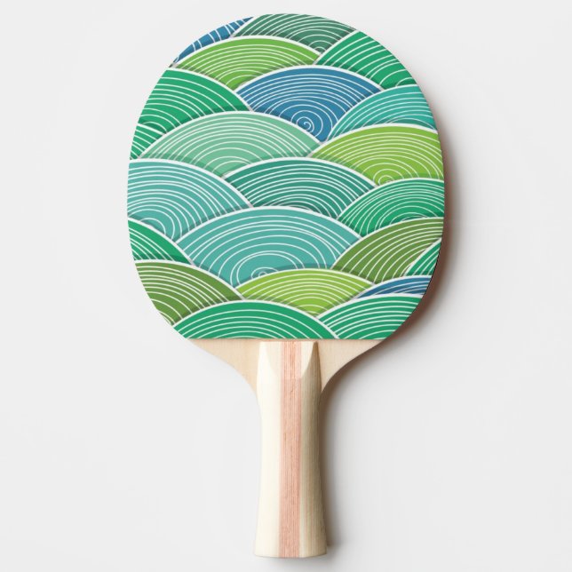 Hintergrund der gekräuselten abstrakten grünen tischtennis schläger (Vorderseite)