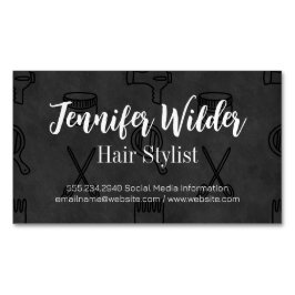 Hintergrund der Haarstollen Magnetische Visitenkarte
