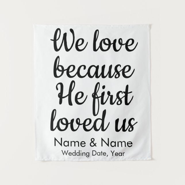 Hintergrund der Hochzeit für die Christliche Arch- Wandteppich (Vorderseite)