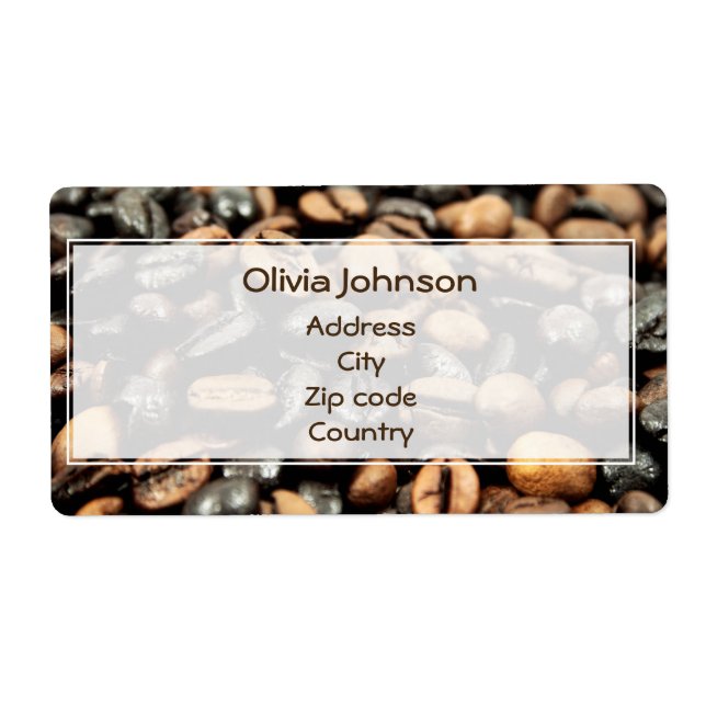 Hintergrund der Kaffeebohnen (Vorne)