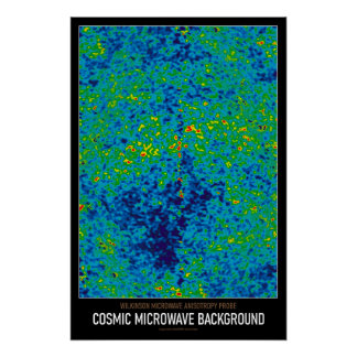 Hintergrund der kosmischen Mikrowelle in der Astro Poster