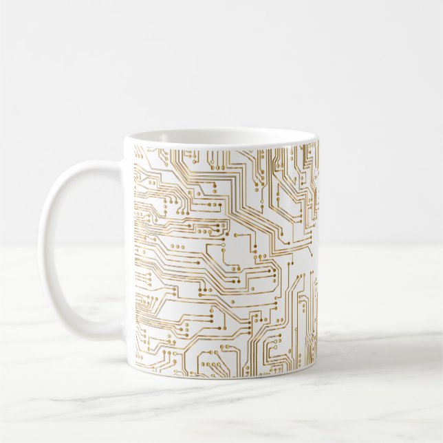 Hintergrund der Leiterplatte Kaffeetasse (Links)