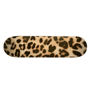 Hintergrund der Leopard-Printmedien Skateboard