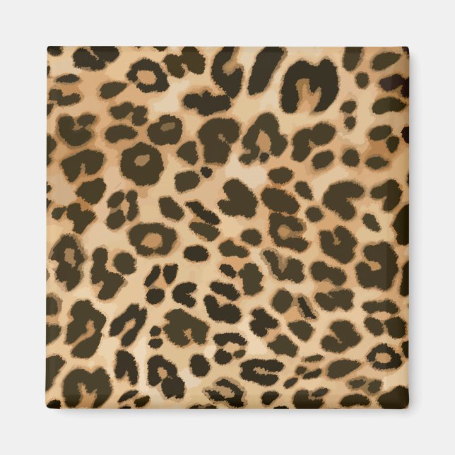 Hintergrund der Leopard-Printwerbung Magnet (Vorne)