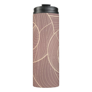 Hintergrund der Luxus Gold Lines Muster Thermosbecher