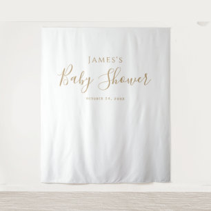 Hintergrund der Minimalistischen Gold Baby Dusche Wandteppich