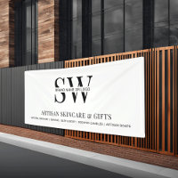 Hintergrund der Minimalistischen Monogram-Werbeakt
