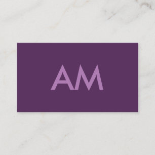 Hintergrund der Minimalistischen Monogramm-Lavende Visitenkarte