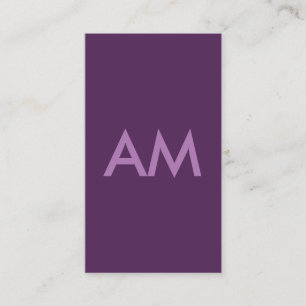 Hintergrund der Minimalistischen Monogramm-Lavende Visitenkarte