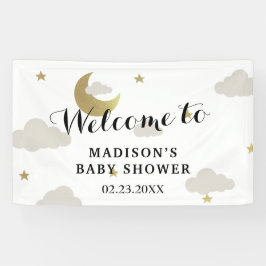 Hintergrund der Moon and Back Star Clouds Babydusc Banner