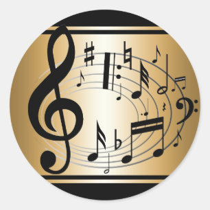 Hintergrund der musikalischen Anmerkungen des Runder Aufkleber