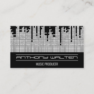 Hintergrund der Pixel-Sound-Bar Visitenkarte