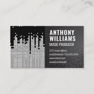 Hintergrund der Pixel-Sound-Bar Visitenkarte