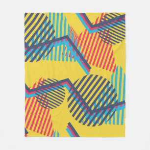 Hintergrund der Pop-Kunst, abstrakte geometrische  Fleecedecke