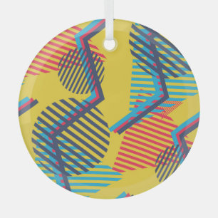 Hintergrund der Pop-Kunst, abstrakte geometrische Ornament Aus Glas
