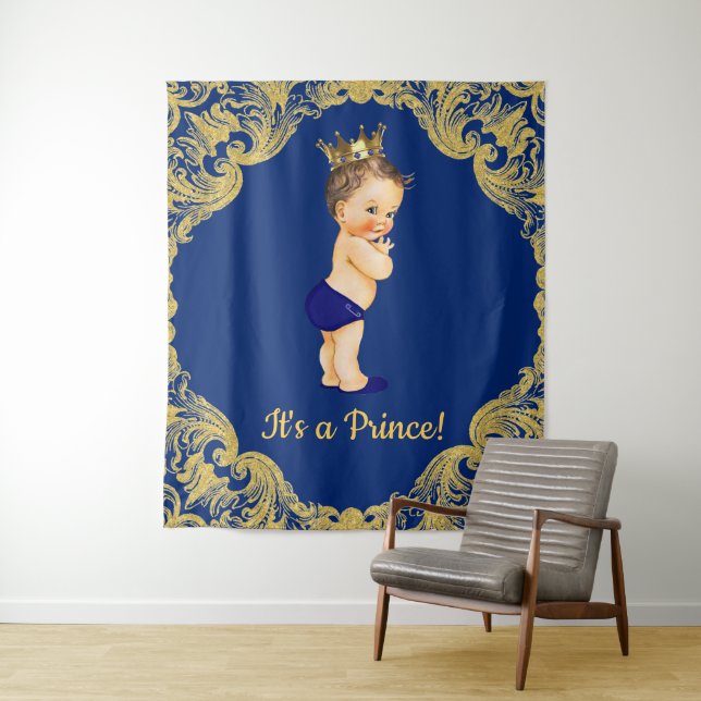 Hintergrund der Prince Baby-Dusche Wandteppich (Beispiel)