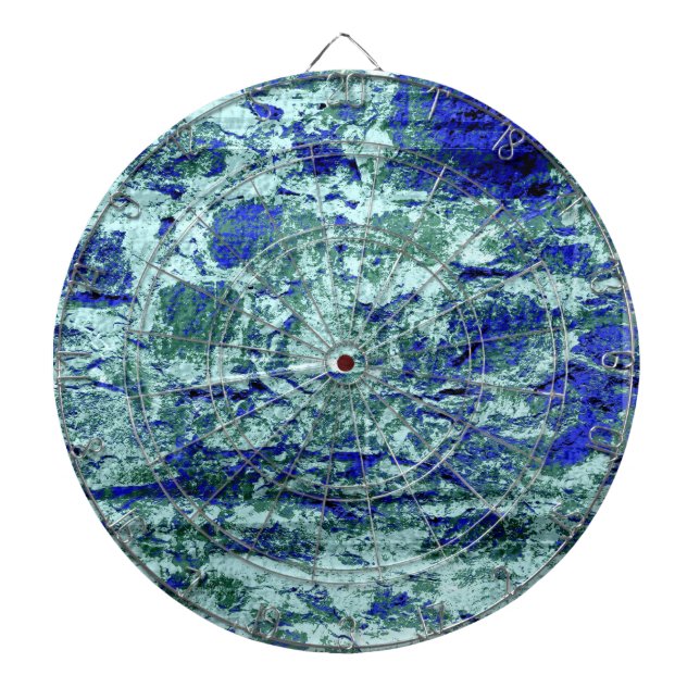 Hintergrund der Risstexte aus Blauziegeln Dartscheibe (vorne)