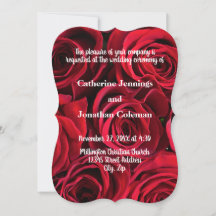 Hintergrund der Rose - Einladung zur Hochzeit