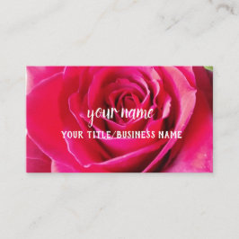 Hintergrund der rote Rose Visitenkarte