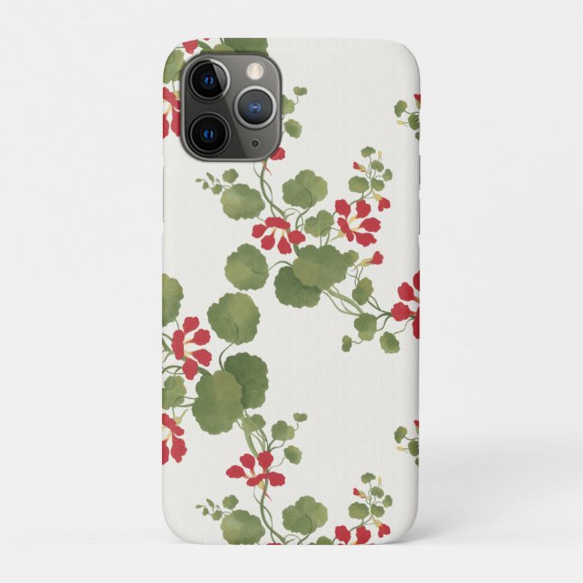 Hintergrund der Roten Nasturtiumcreme Case-Mate iPhone Hülle (Rückseite)