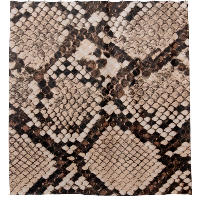 Hintergrund der Schlangenhautextur Duschvorhang (Vorderseite)