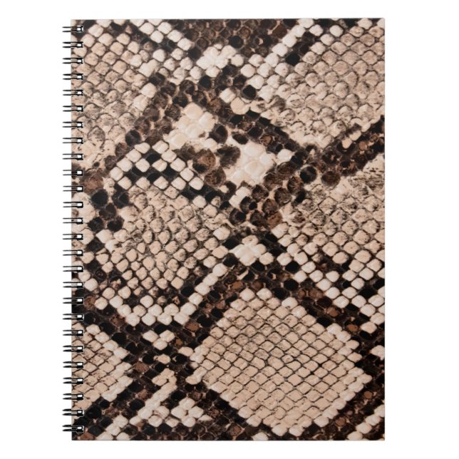 Hintergrund der Schlangenhautextur Notizblock (Vorderseite)