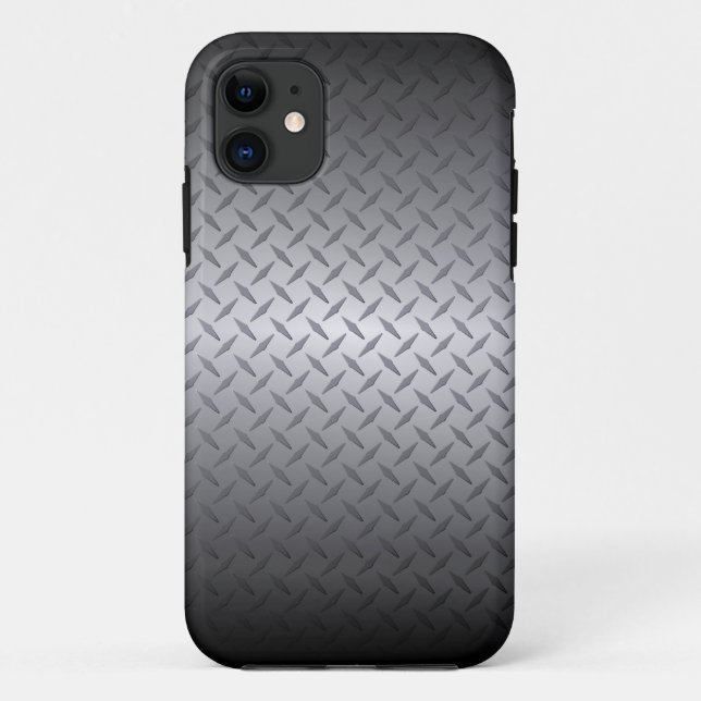 Hintergrund der schwarz-glänzenden Stahltafel Case-Mate iPhone Hülle (Rückseite)