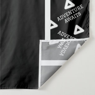 Hintergrund der schwarzen und weißen Absolventen Wandteppich
