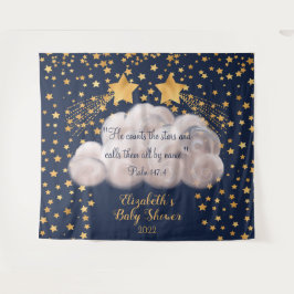 Hintergrund der Shooting Star Twin Baby Dusche Wandteppich