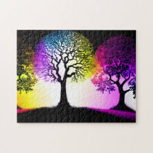 Hintergrund der Silhouetten und Fun Pastel