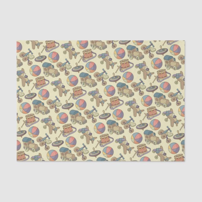Hintergrund der Spielzeugsymbole Seidenpapier (Vorderseite)