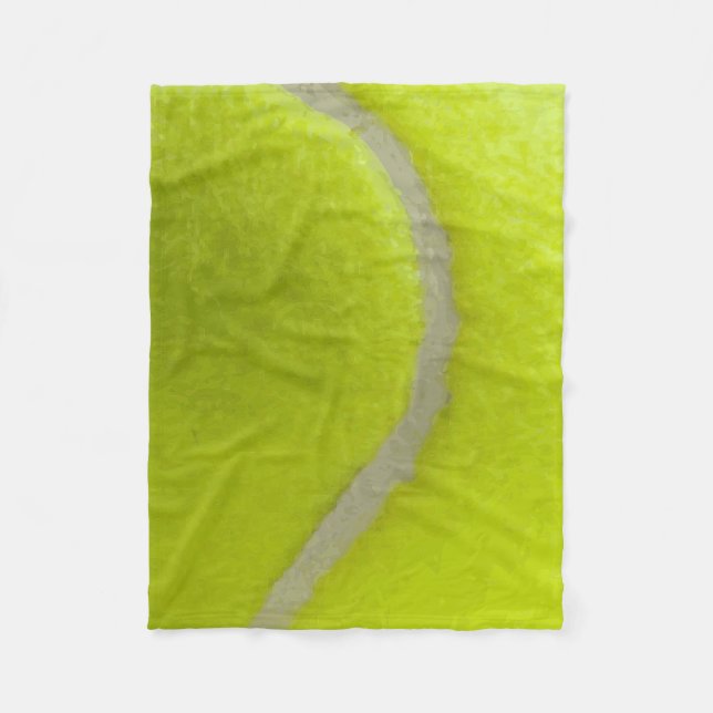 Hintergrund der Tennis Ball Printmuster Fleecedecke (Vorderseite)