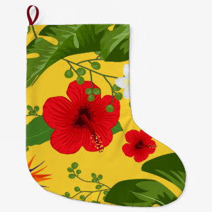Hintergrund der tropischen Blume 10 Großer Weihnachtsstrumpf