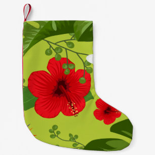 Hintergrund der tropischen Blume 6 Kleiner Weihnachtsstrumpf