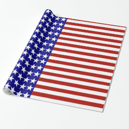 Hintergrund der US Flagge Geschenkpapier