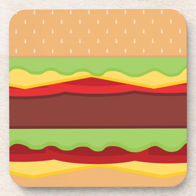 Hintergrund der Vector Burger-Zeit Untersetzer (Vorderseite)