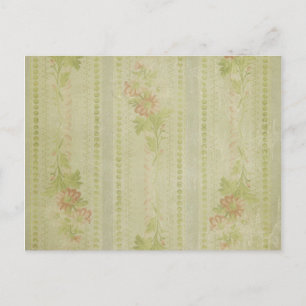 Hintergrund der Vintagen Blume Postkarte