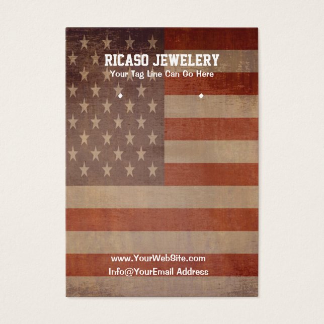 Hintergrund der Vintagen Flaggen der USA (Vorderseite)